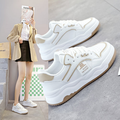 Damen sportliche Sneakers mit robustem Profil und flexiblem Obermaterial EB