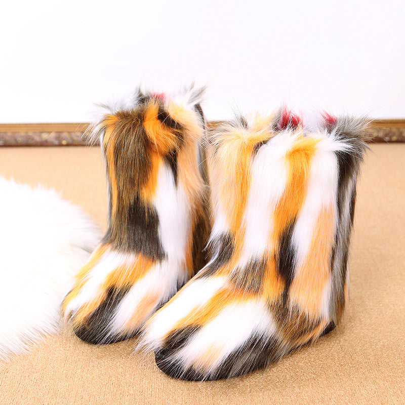 Damen Winterstiefel mit kuscheligem Kunstfell-Futter und rutschfester Sohle EB