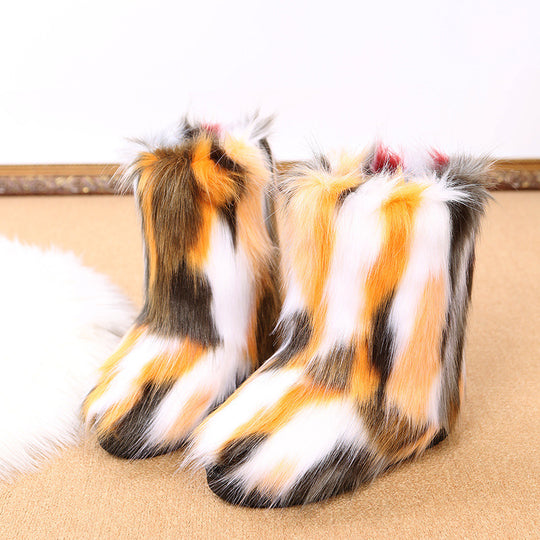 Damen Winterstiefel mit kuscheligem Kunstfell-Futter und rutschfester Sohle EB