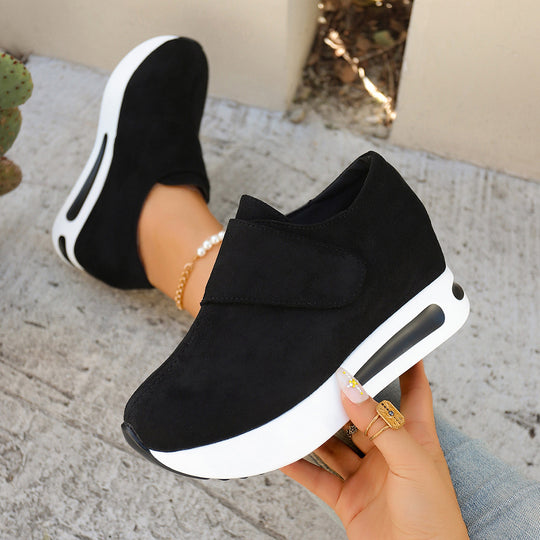 Damen Bequeme Plateau-Sneaker mit rutschfester Sohle und atmungsaktivem Obermaterial EB