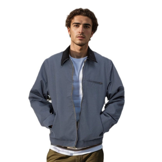 Herren elegante Arbeitsjacke mit praktischen Reißverschlusstaschen EB