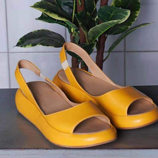 Damen nan Slingback-Pantolette mit ergonomischem Memory-Fußbett und leichter Plateausohle EB