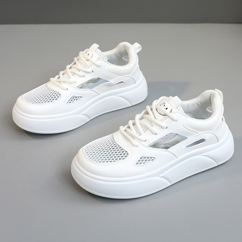 Damen Sportliche Sneaker mit atmungsaktivem Mesh-Obermaterial und dämpfender Sohle EB