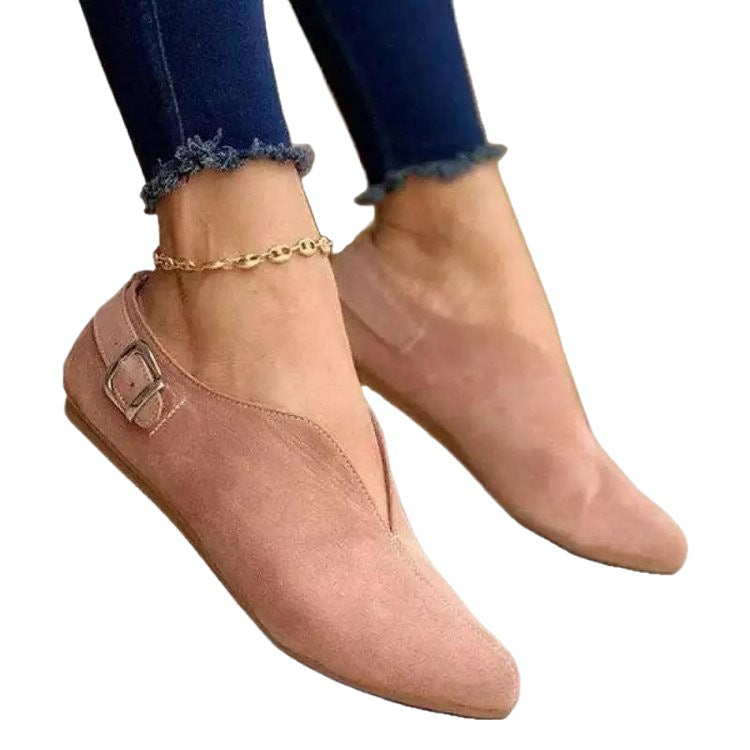 Damen Elegante Mokassins mit modischem Riemendesign EB