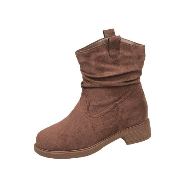 Damen Weiche und lässige Stiefeletten mit bequemem Schaft und rutschfester Sohle EB