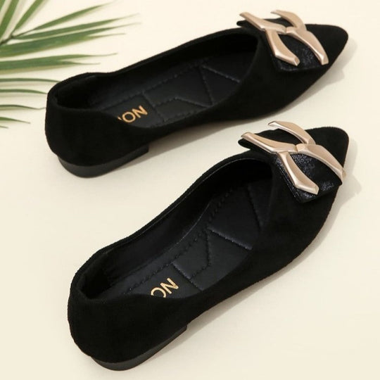 Damen Ballerinas mit modischem Schleifen-Detail EB