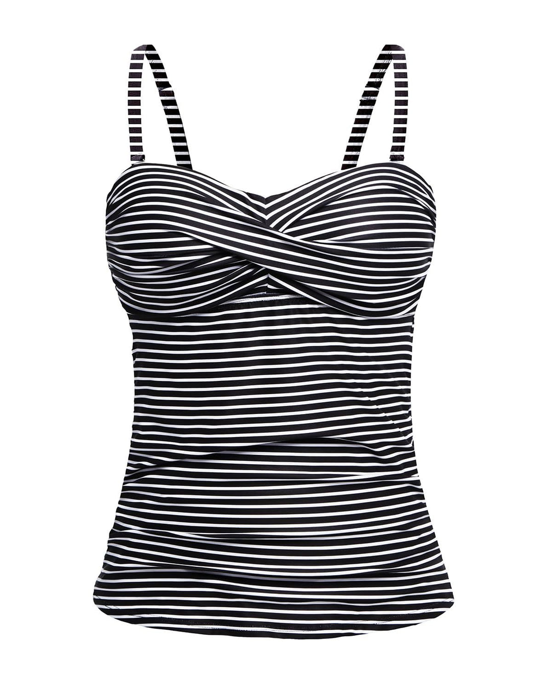 Damen Tankini mit raffiniertem Wickeldesign EB