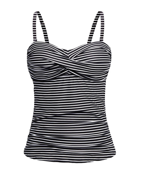 Damen Tankini mit raffiniertem Wickeldesign EB
