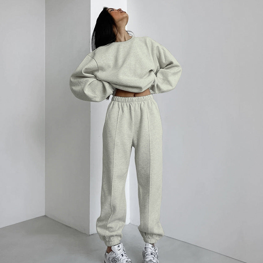 Damen Oversized Sweatshirt und Jogginghose Set EB