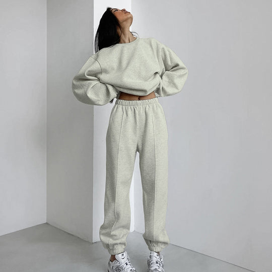 Damen Oversized Sweatshirt und Jogginghose Set EB
