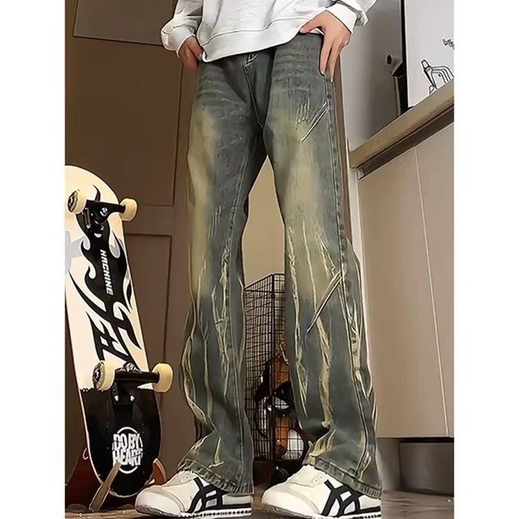 Herren lässige baggy Jeans im used Look EB