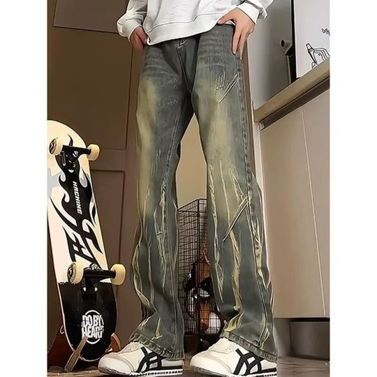 Herren lässige baggy Jeans im used Look EB