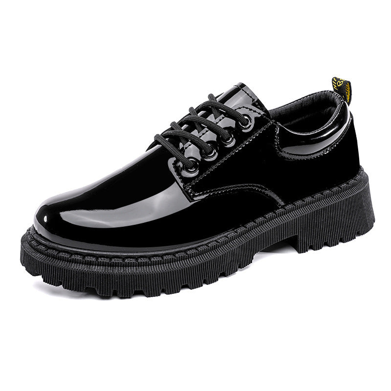 Damen Hochglänzende Schnürschuhe EB