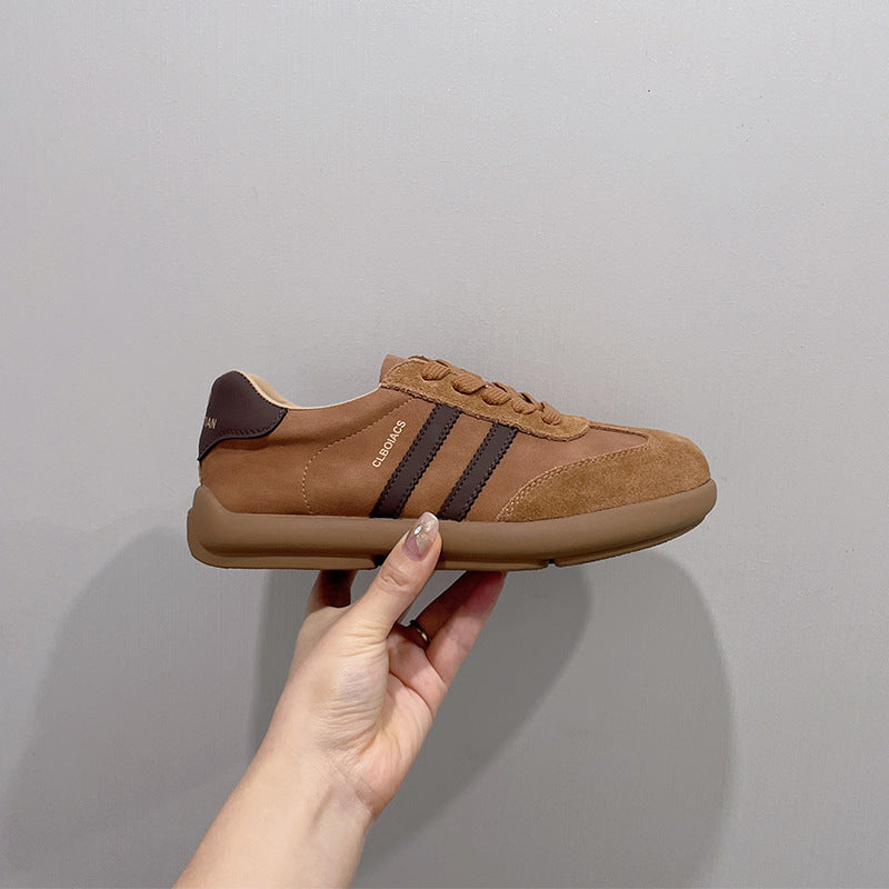 Damen Sportliche Sneaker aus hochwertigem Wildleder mit atmungsaktiver Konstruktion EB