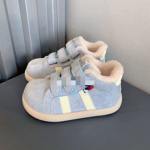 Damen Warmfutter Sneakers mit Klettverschluss EB