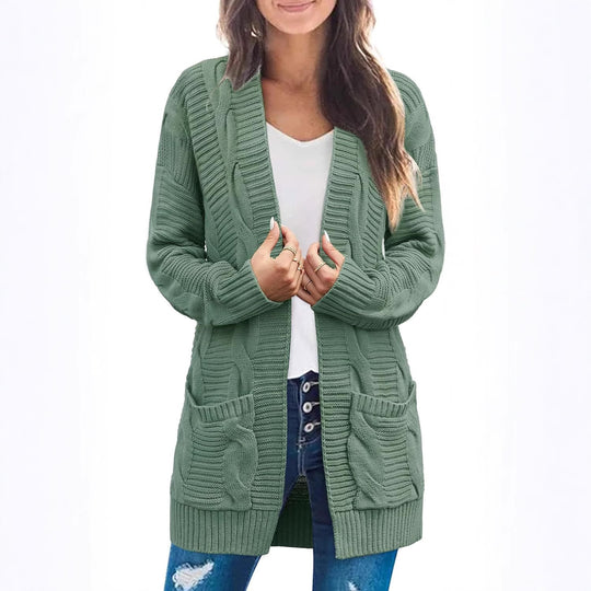 Damen lässiger Strickcardigan EB