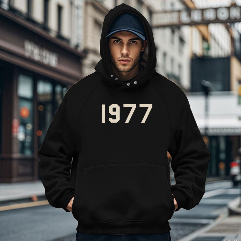 Herren Gemütlicher Kapuzenpullover mit ausgefallenem Design und praktischen Taschen EB