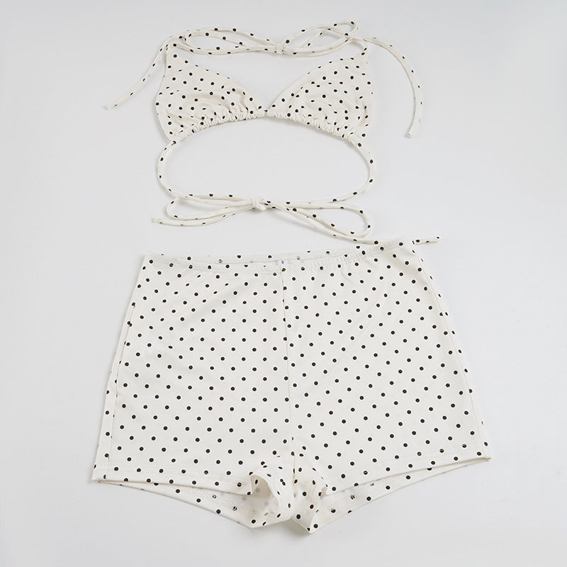 Damen Bikiniset aus hochwertigem Material mit modernem Polka-Dots Design EB