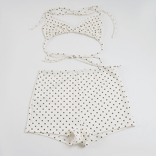 Damen Bikiniset aus hochwertigem Material mit modernem Polka-Dots Design EB