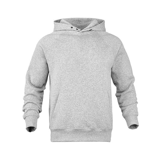 Herren nan Sweatstoff Kapuzenpullover mit Raglanärmeln, Kängurutasche und verstärktem Saum EB