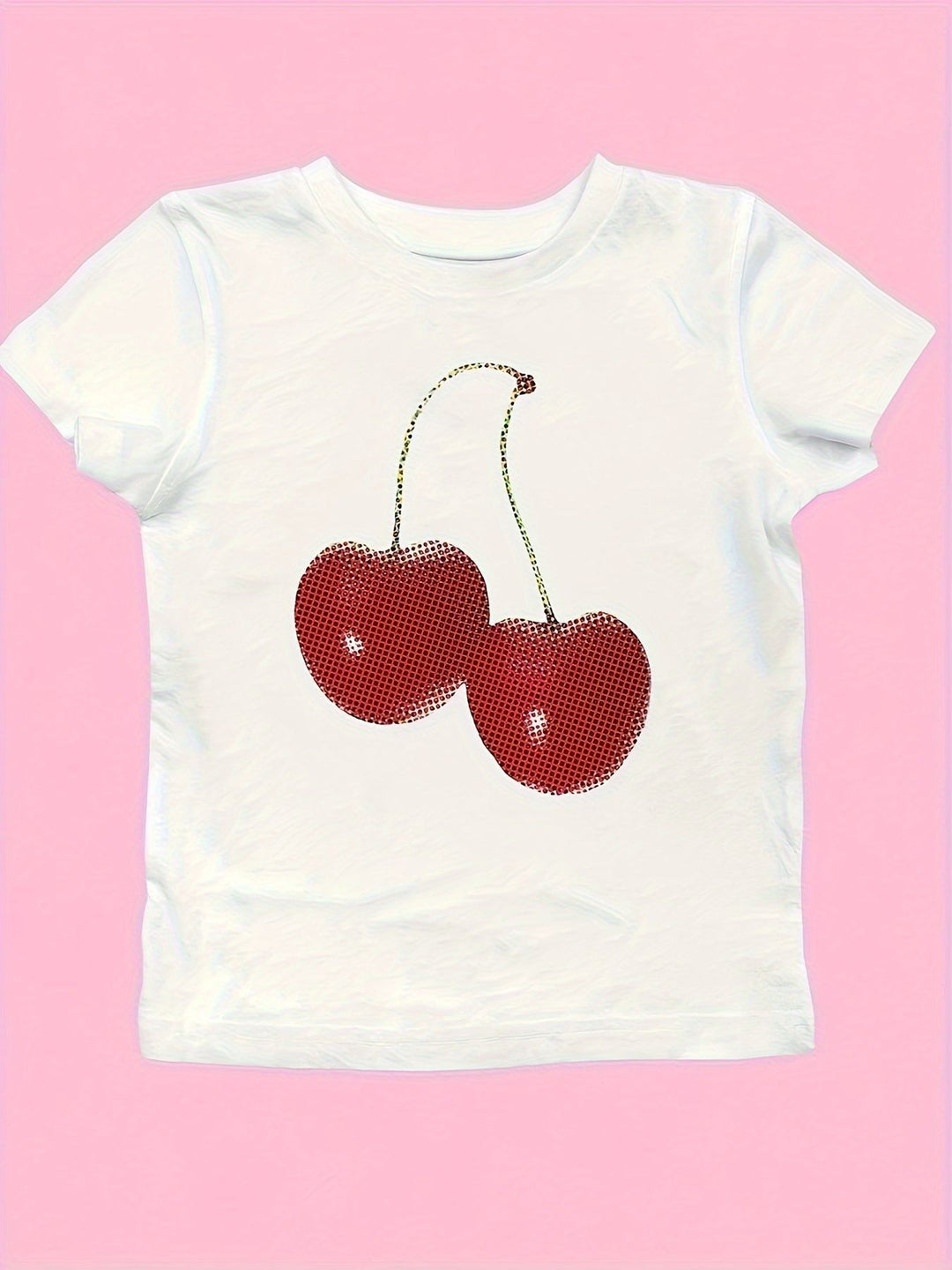 Damen Crop-T-Shirt mit inspirierendem Statementdruck EB