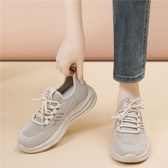 Damen Atmungsaktive Laufschuhe mit stoßdämpfender Sohle und elastischen Details EB