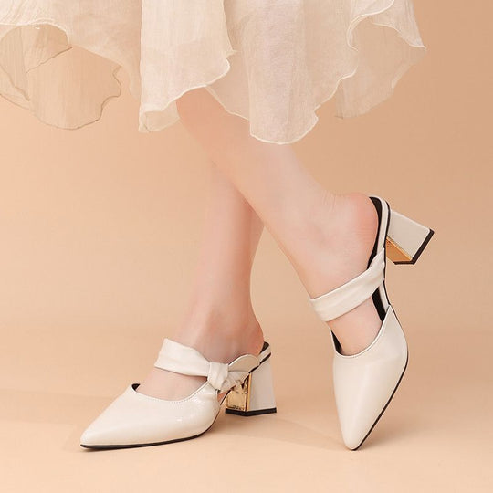 Damen Slingback High Heel Schuhe mit elegantem Riemchen EB