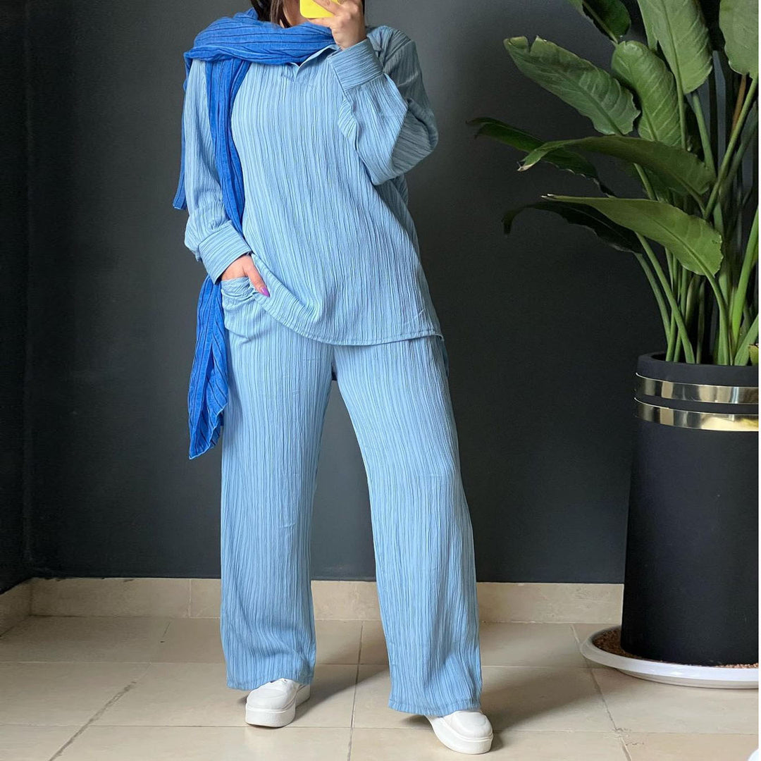 Damen Lässiges Strick-Set mit weitem Schnitt EB