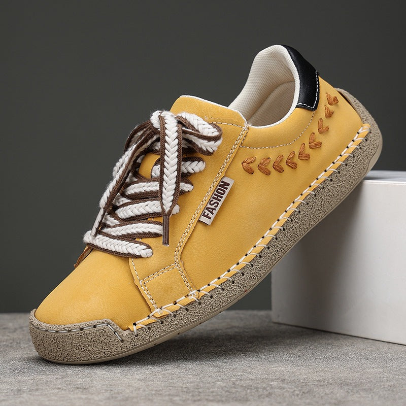 Damen Modische und bequeme Sneakers mit dekorativer Schnürung EB