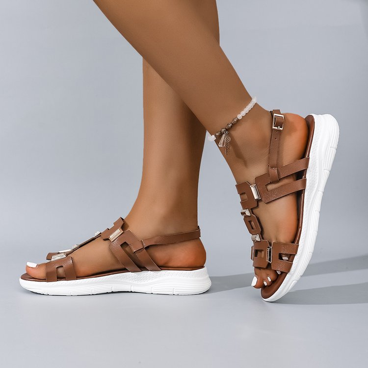 Damen Freizeitsandalen mit eleganten Schnallen EB