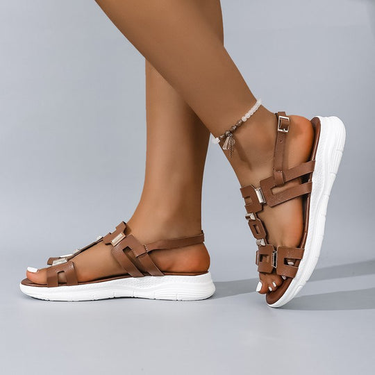Damen Freizeitsandalen mit eleganten Schnallen EB