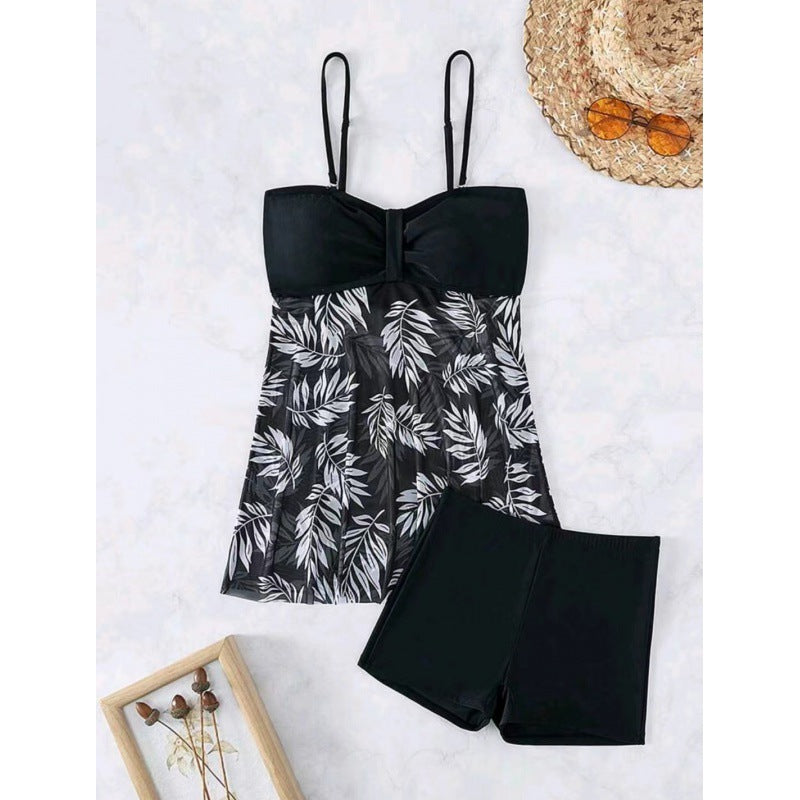 Damen Tankini mit floralem Oberteil und bequemen Shorts EB
