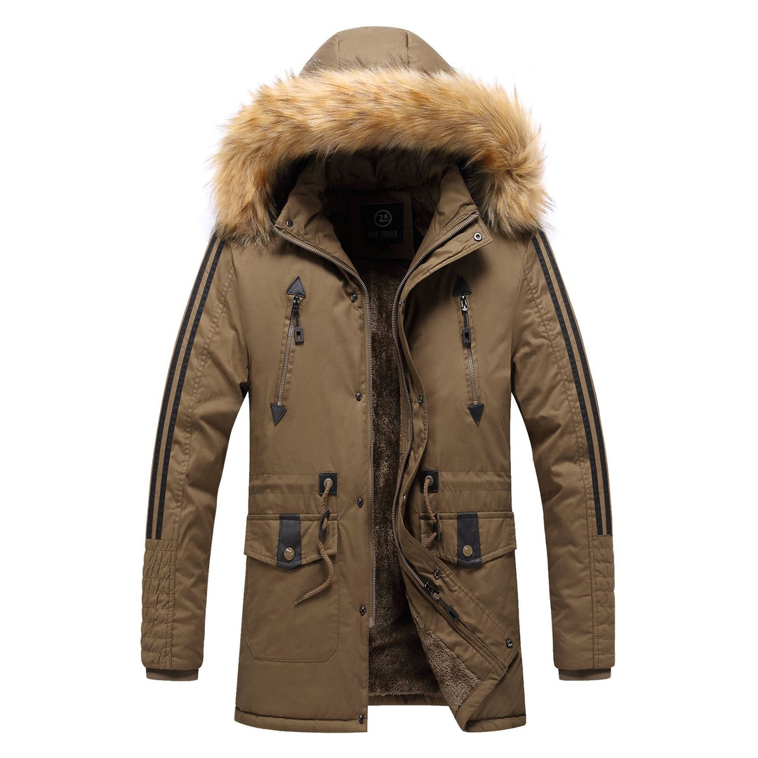 Herren Winterparka mit abnehmbarem Kunstfellkragen EB