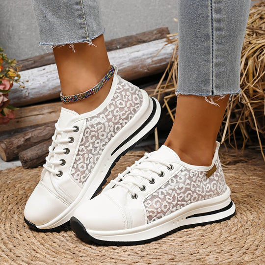 Damen Sportliche Sneakers mit luftiger Textur und rutschfester Sohle EB