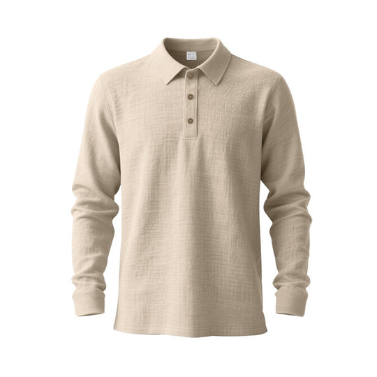 Herren Langarm-Polohemd aus hochwertigem Baumwollmix EB