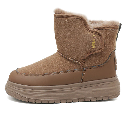 Damen warme Winterboots mit kuscheligem Innenfutter und robustem Profil EB