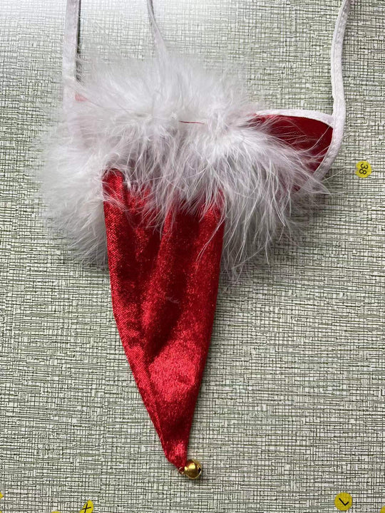 Männer Novelty Plüsch Rentier Tanga mit Geweihtasche