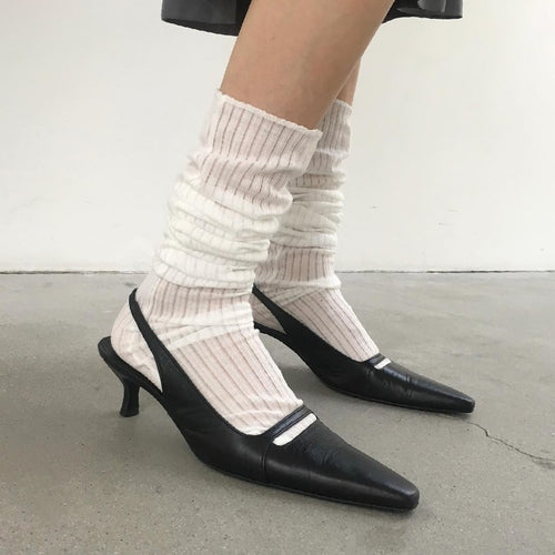 Damen Sling-Pumps mit eleganter Absatzgestaltung und modischem Detail EB