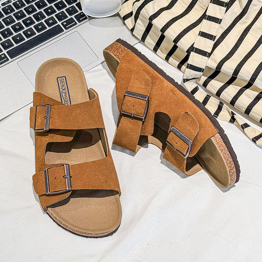 Damen bequeme Fußbett Sandalen EB