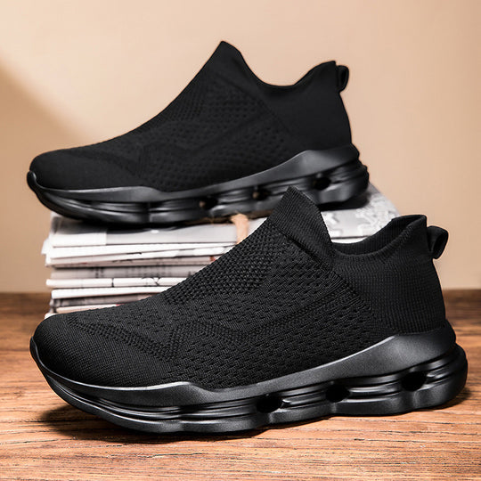 Damen Sportliche Strick-Sneaker mit atmungsaktiver Obermaterialstruktur EB