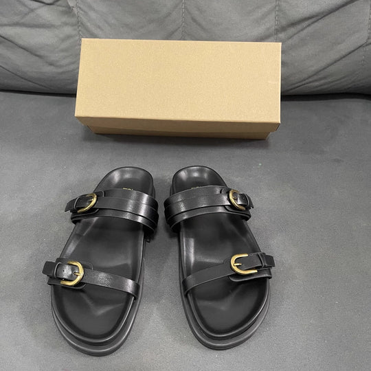 Damen modische Riemensandalen mit eleganten Schnallen EB