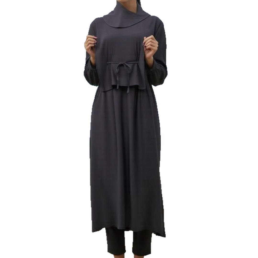 Damen modischer und eleganter Strandanzug mit begleitetem Kopftuch EB