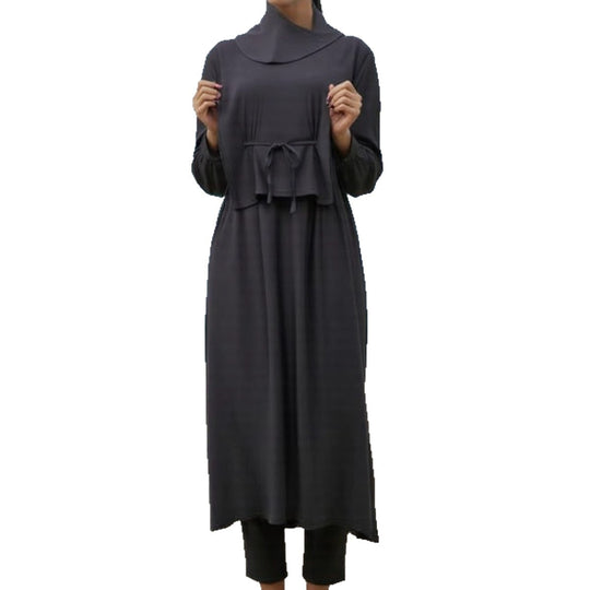Damen modischer und eleganter Strandanzug mit begleitetem Kopftuch EB