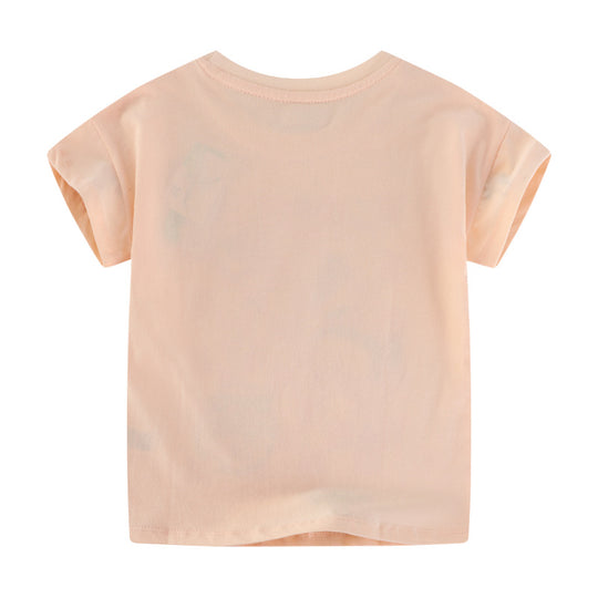 Mädchen T-Shirt mit fröhlichem Speisenmotiv EB