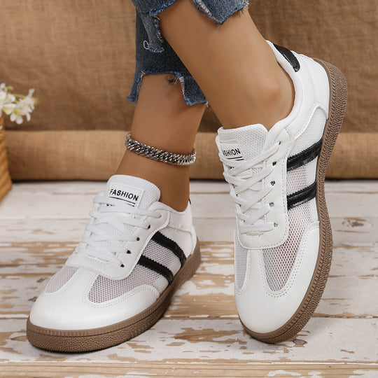 Damen Atmungsaktive Freizeitsneakers mit sportlichem Mesh-Obermaterial und flexiblem Sohlenprofil EB
