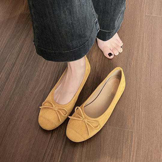 Damen Ballerinas mit süßem Schleifendetail EB