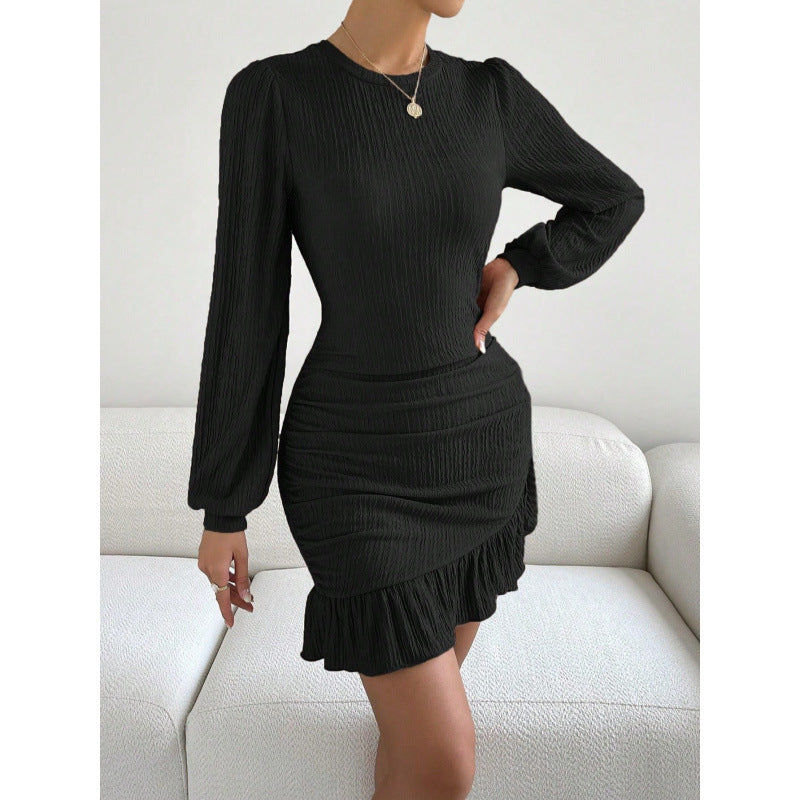 Damen Elegantes Raffiniertes Mini Kleid EB