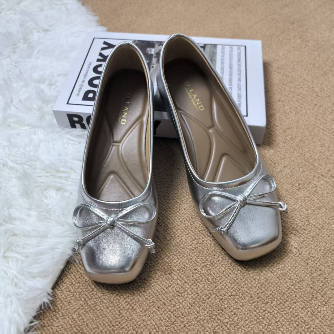 Damen Klassische Ballerinas mit zartem Schleifen-Detail und komfortablem Fußbett EB