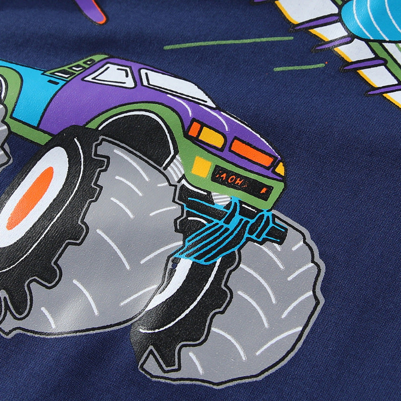 Jungen T-Shirt mit aufregendem Fahrzeug-Design EB