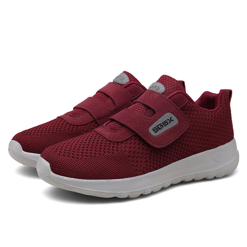 Damen Sportschuhe mit verstellbarem Klettverschluss und atmungsaktivem Mesh-Obermaterial EB